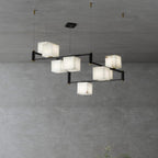 Fendelelis Alabaster Chandelier-Moonnatur