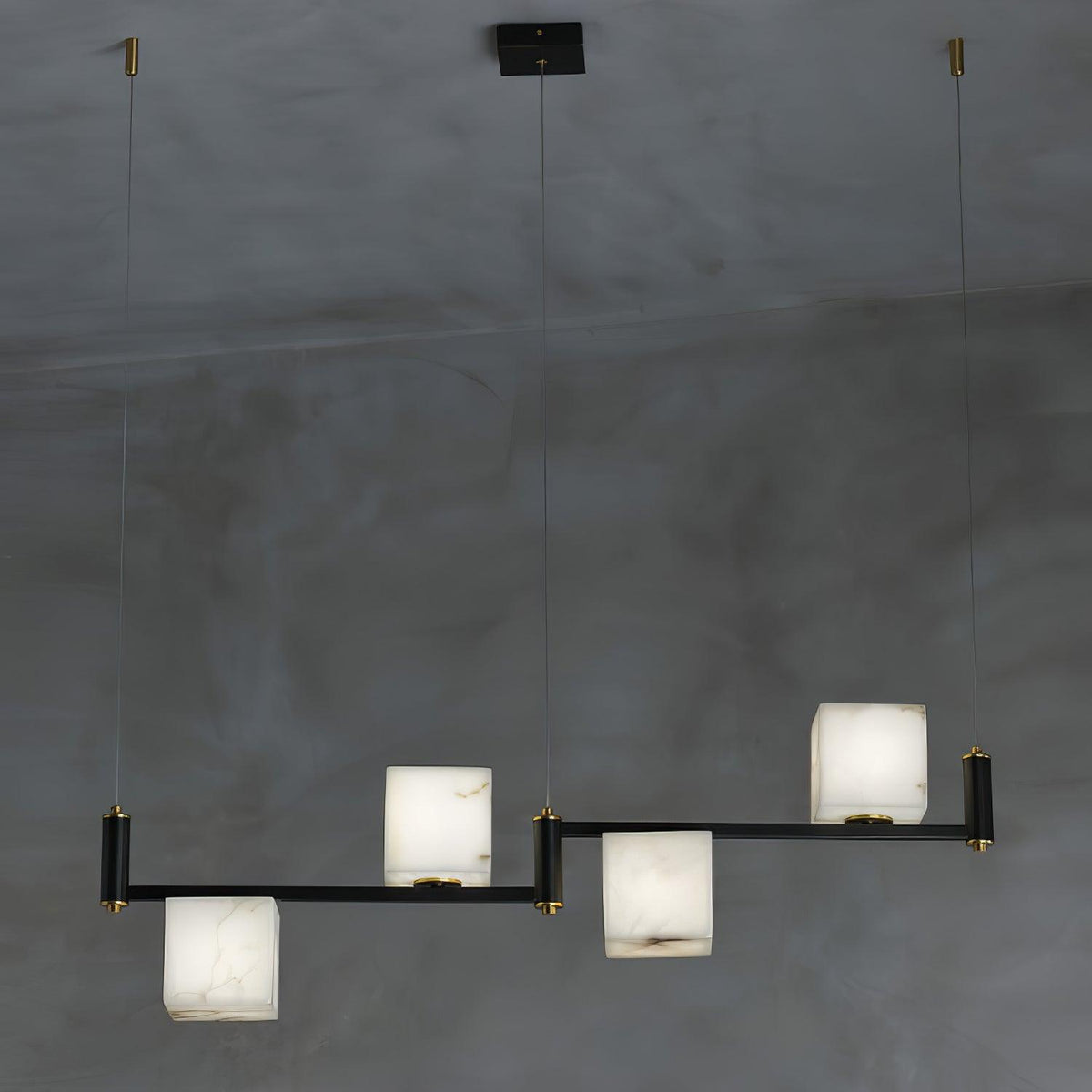 Fendelelis Alabaster Chandelier-Moonnatur