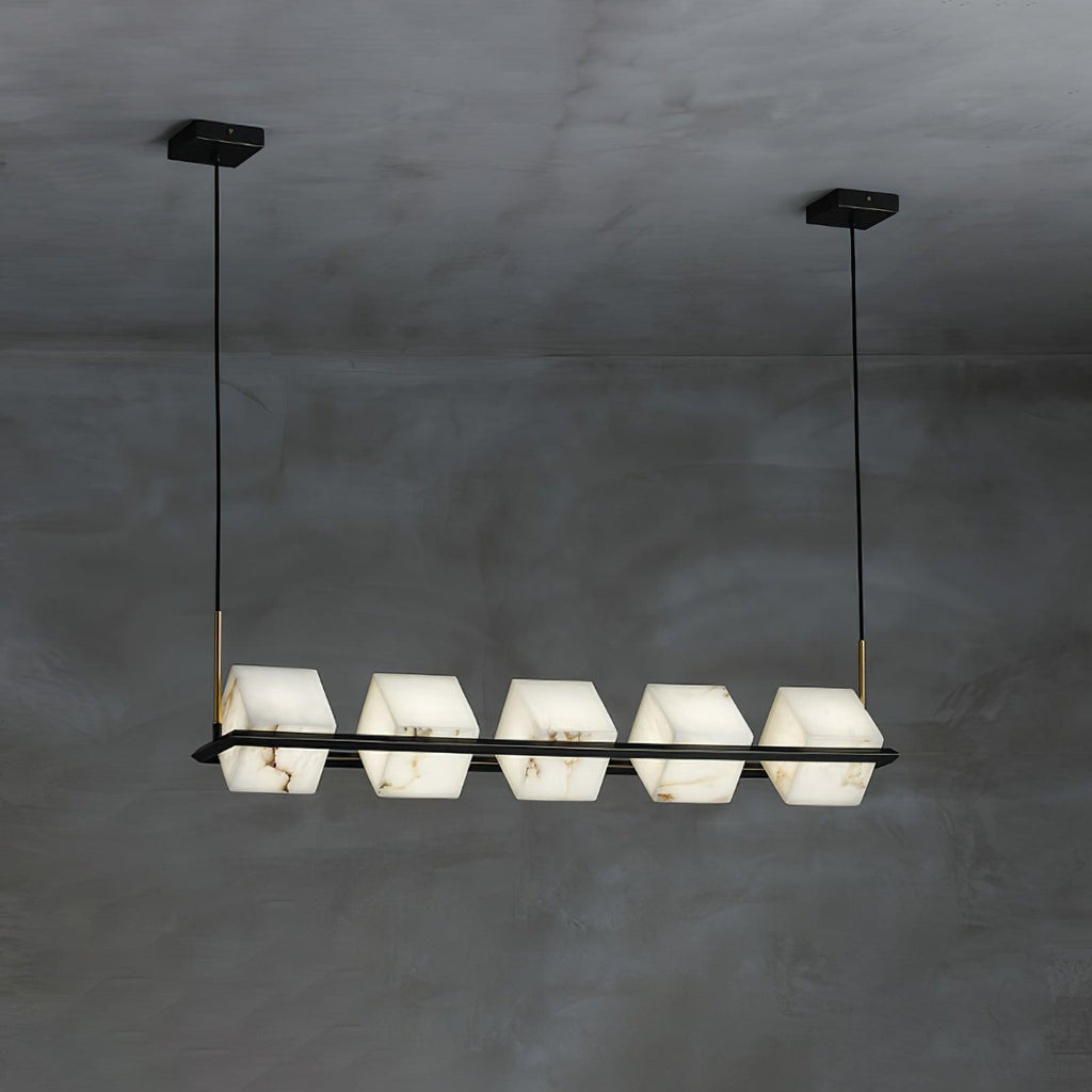 Fendelelis Alabaster Chandelier-Moonnatur