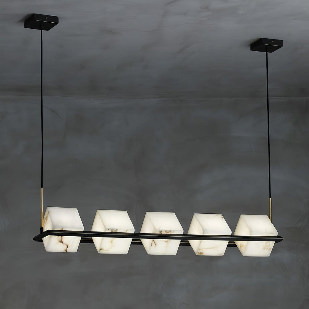 Fendelelis Alabaster Chandelier-Moonnatur