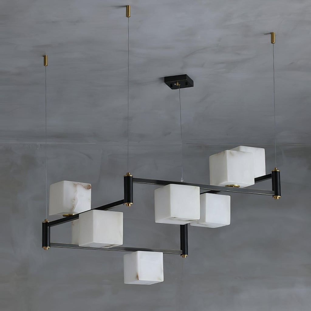 Fendelelis Alabaster Chandelier-Moonnatur