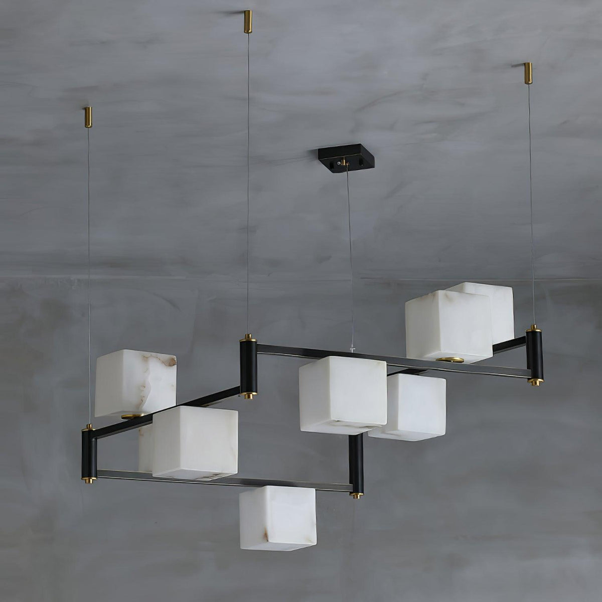 Fendelelis Alabaster Chandelier-Moonnatur