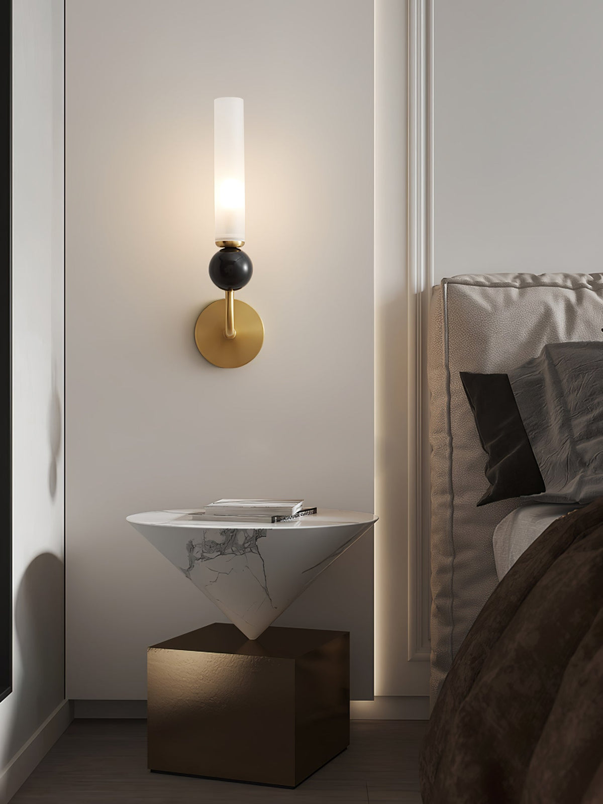 Iveris Marble Wall Light-Moonnatur