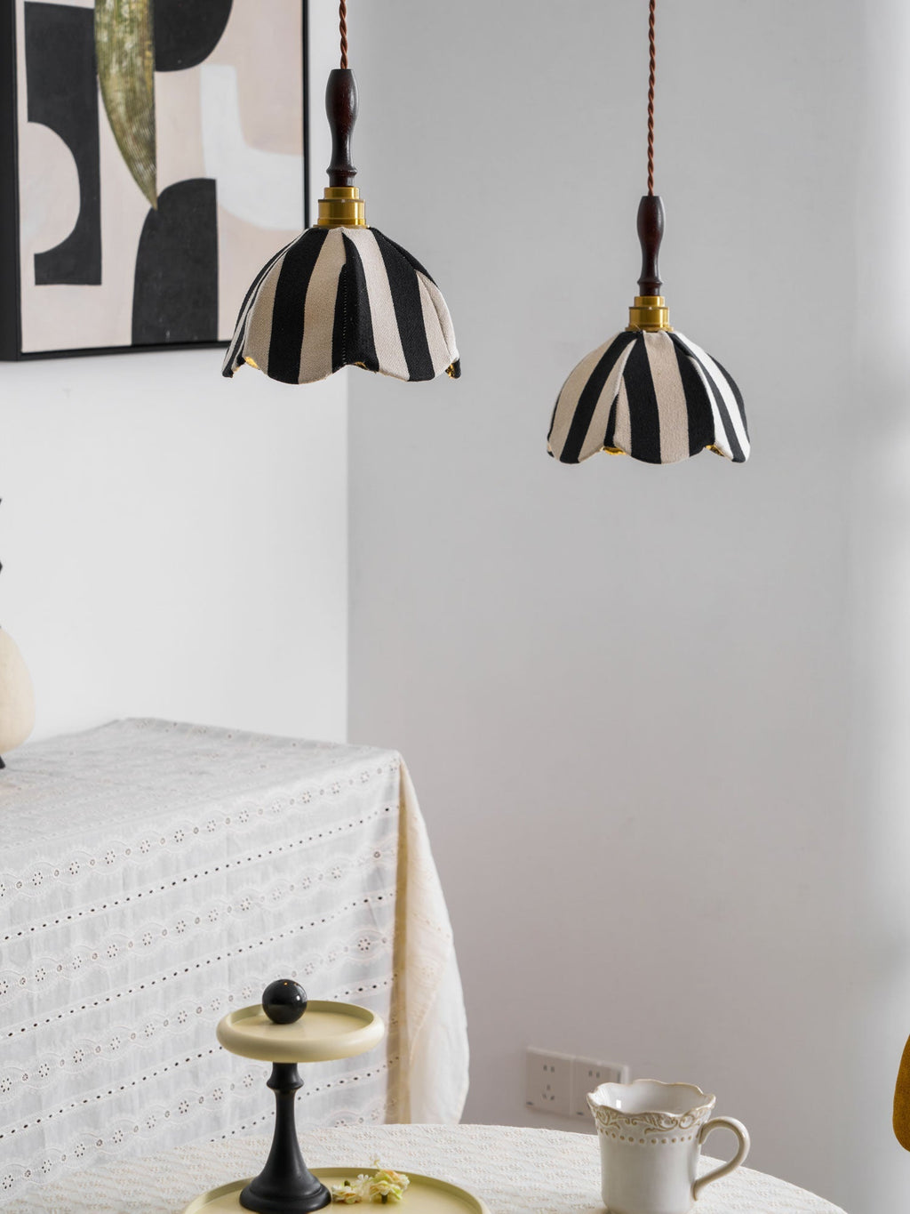 Kaeleth Fabric Pendant Light-Moonnatur