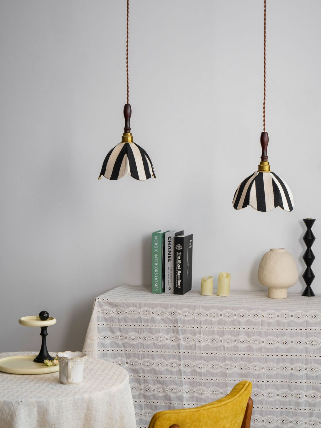 Kaeleth Fabric Pendant Light-Moonnatur