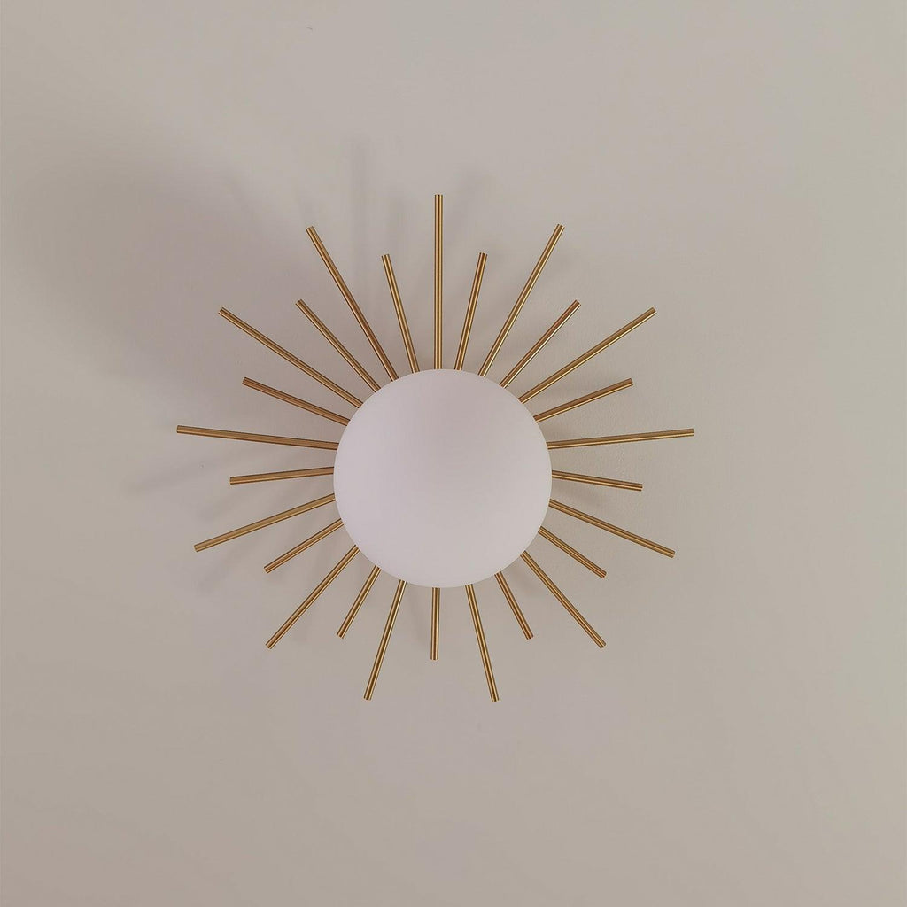 Melvara Brass Ceiling Lamp-Moonnatur