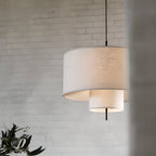 Baldeniel Fabric Pendant Light-Moonnatur