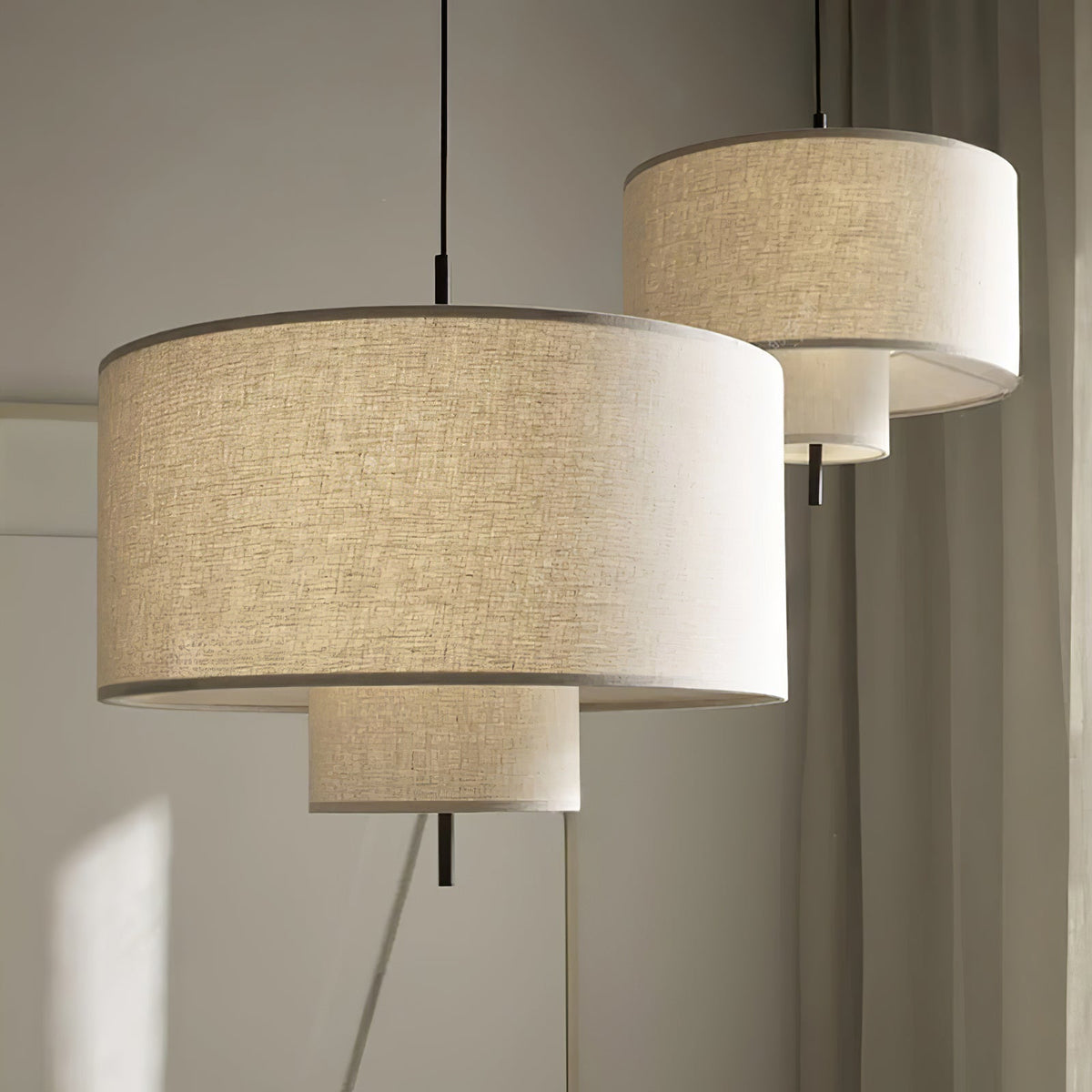 Baldeniel Fabric Pendant Light-Moonnatur