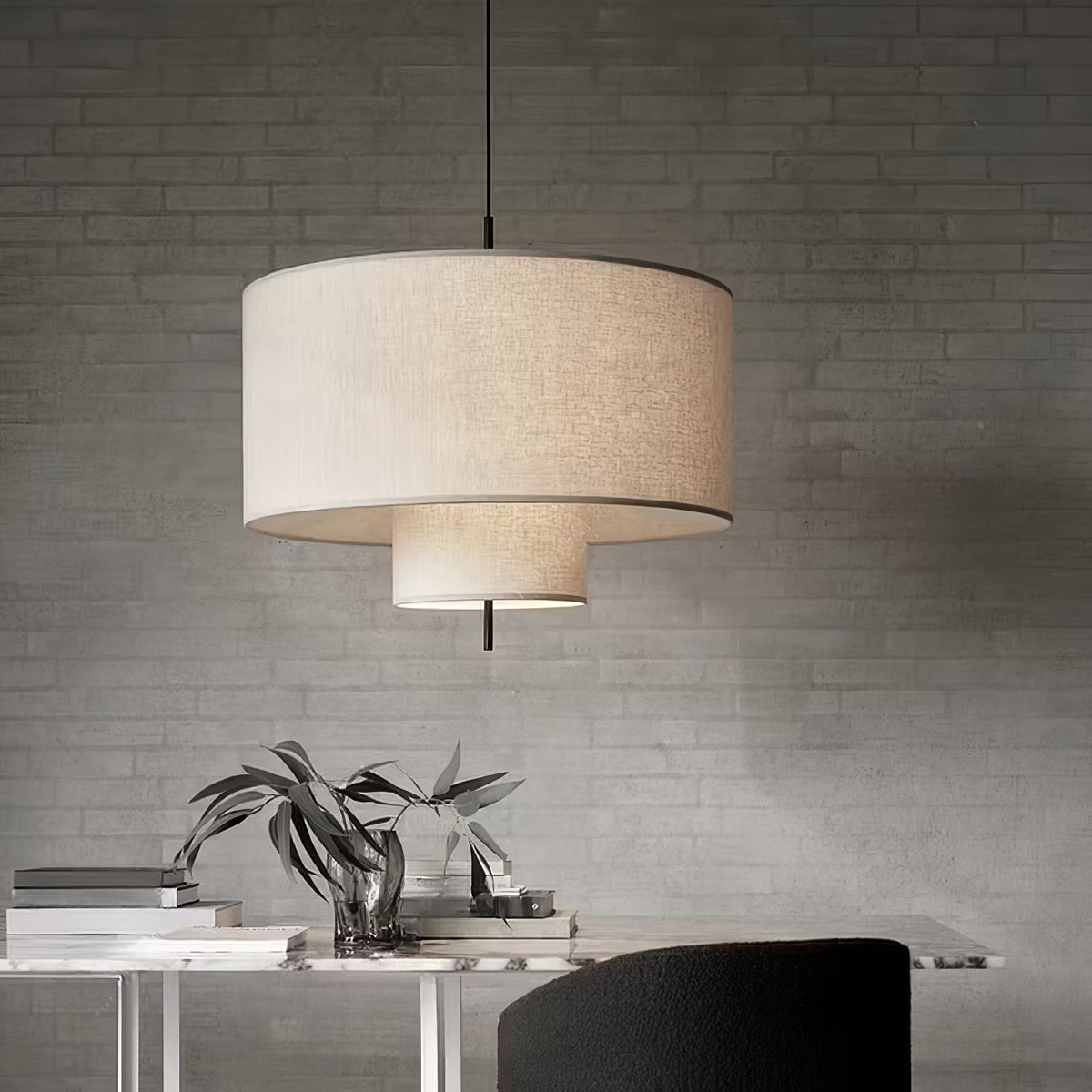 Baldeniel Fabric Pendant Light-Moonnatur