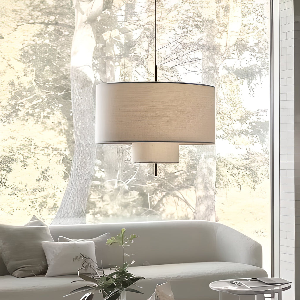 Baldeniel Fabric Pendant Light-Moonnatur
