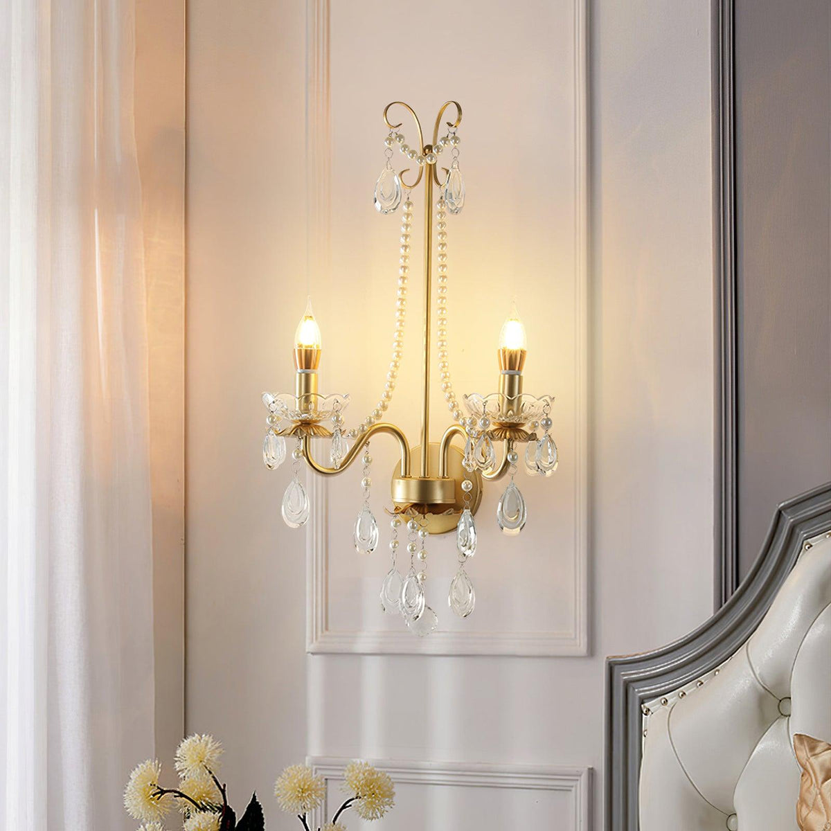 Fenrenmere Crystal Wall Light-Moonnatur