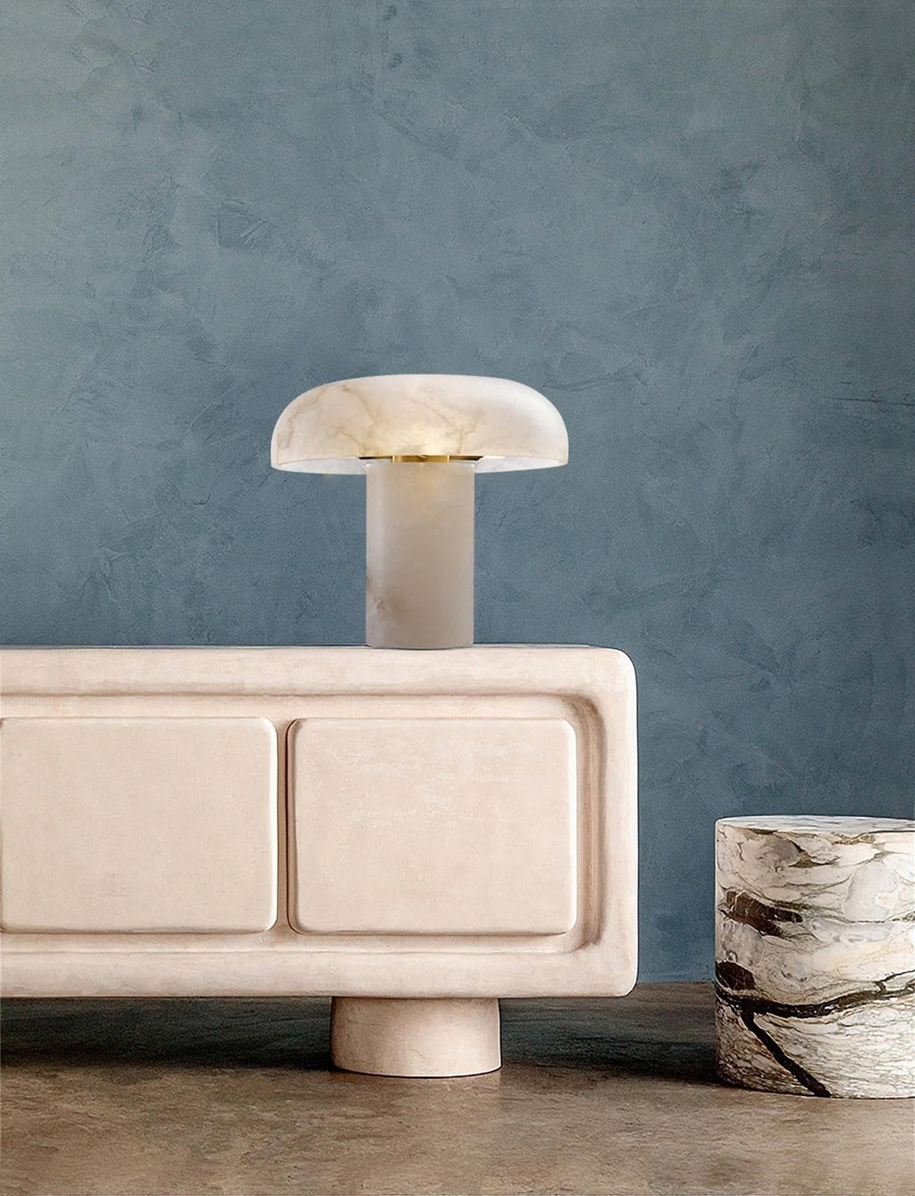 Torrenmoss Alabaster Table Lamp-Moonnatur