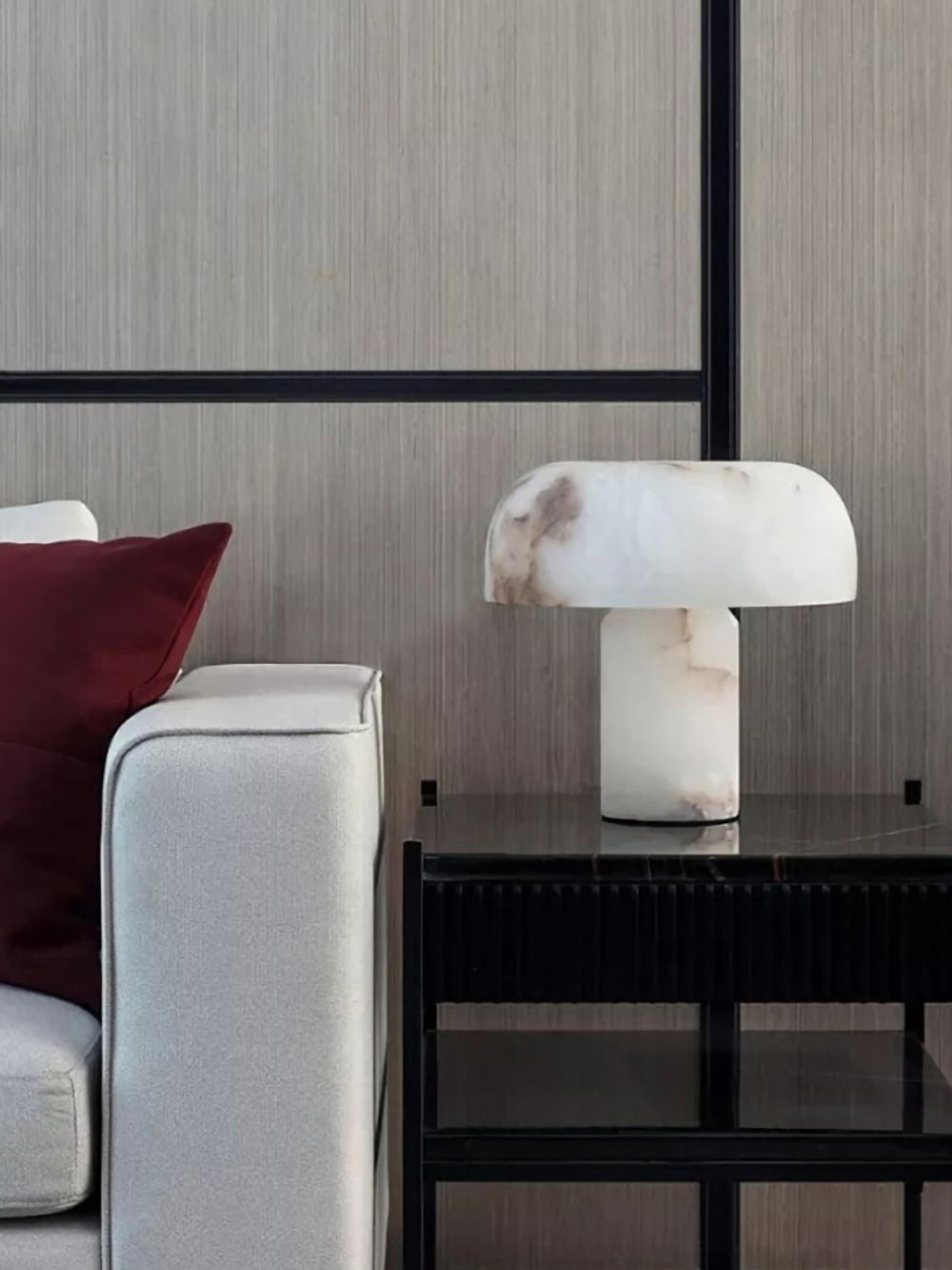 Torrenmoss Alabaster Table Lamp-Moonnatur