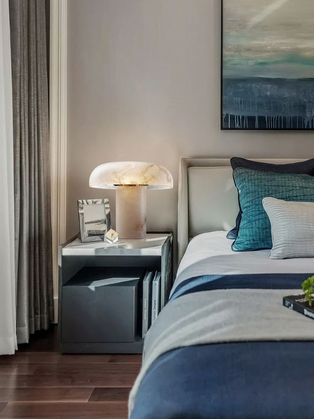 Torrenmoss Alabaster Table Lamp-Moonnatur
