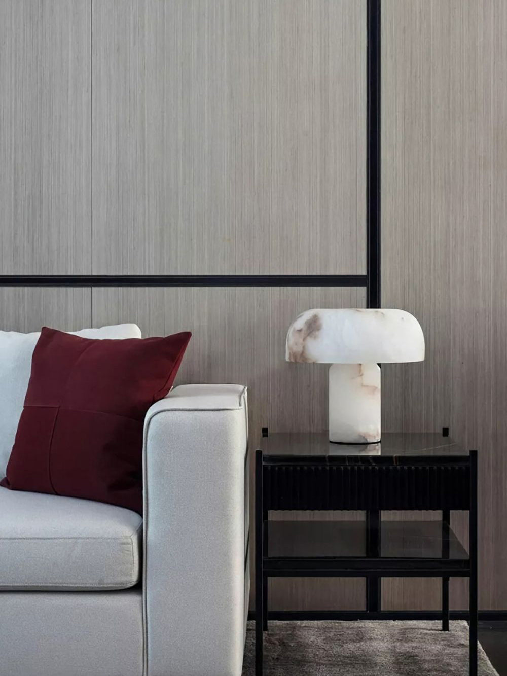 Torrenmoss Alabaster Table Lamp-Moonnatur