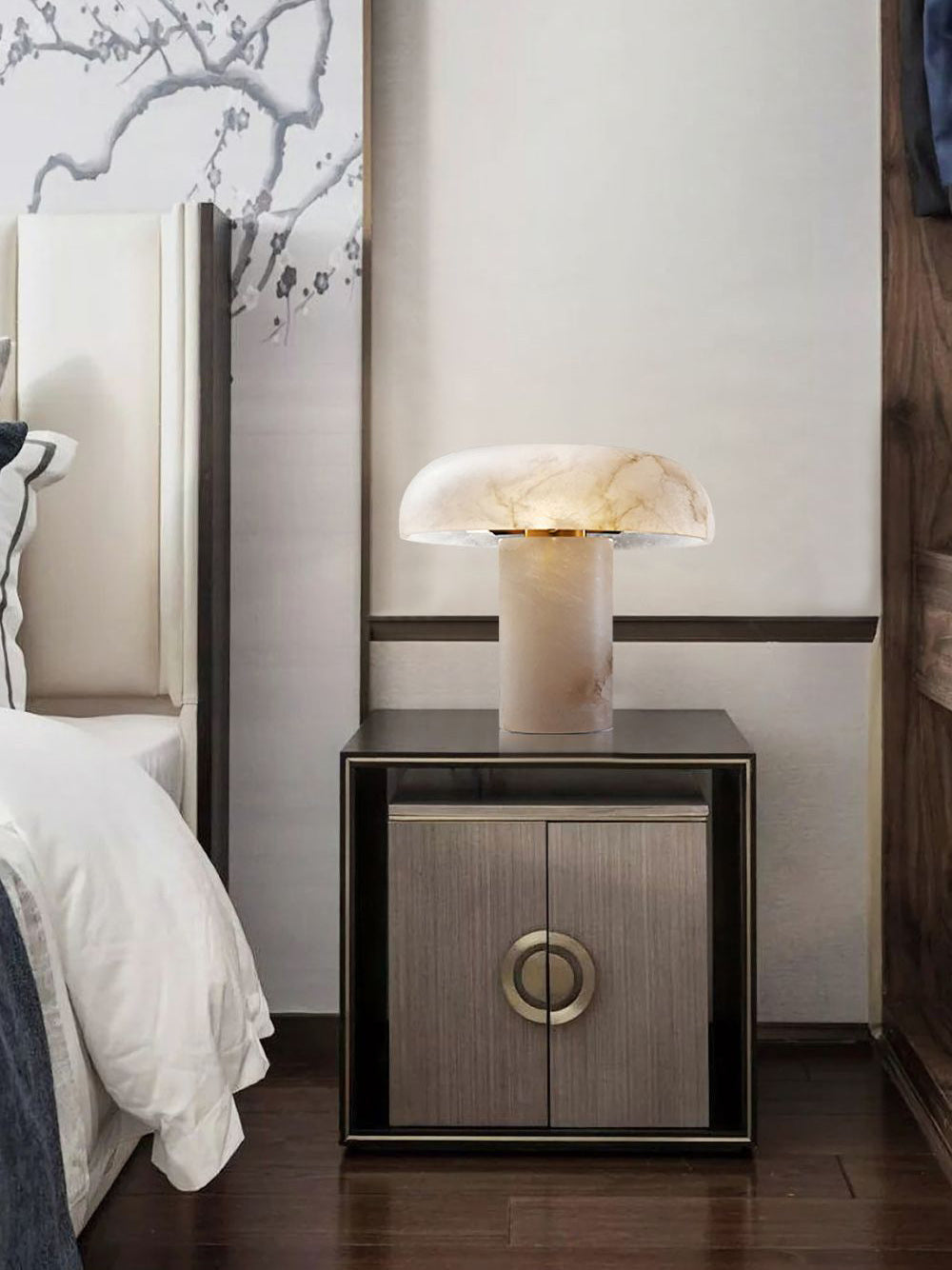 Torrenmoss Alabaster Table Lamp-Moonnatur
