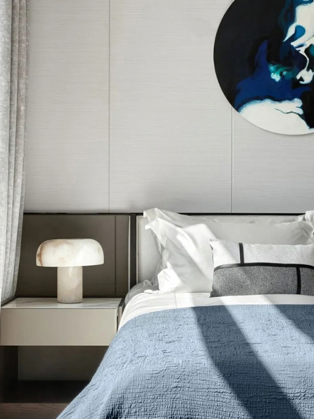Torrenmoss Alabaster Table Lamp-Moonnatur