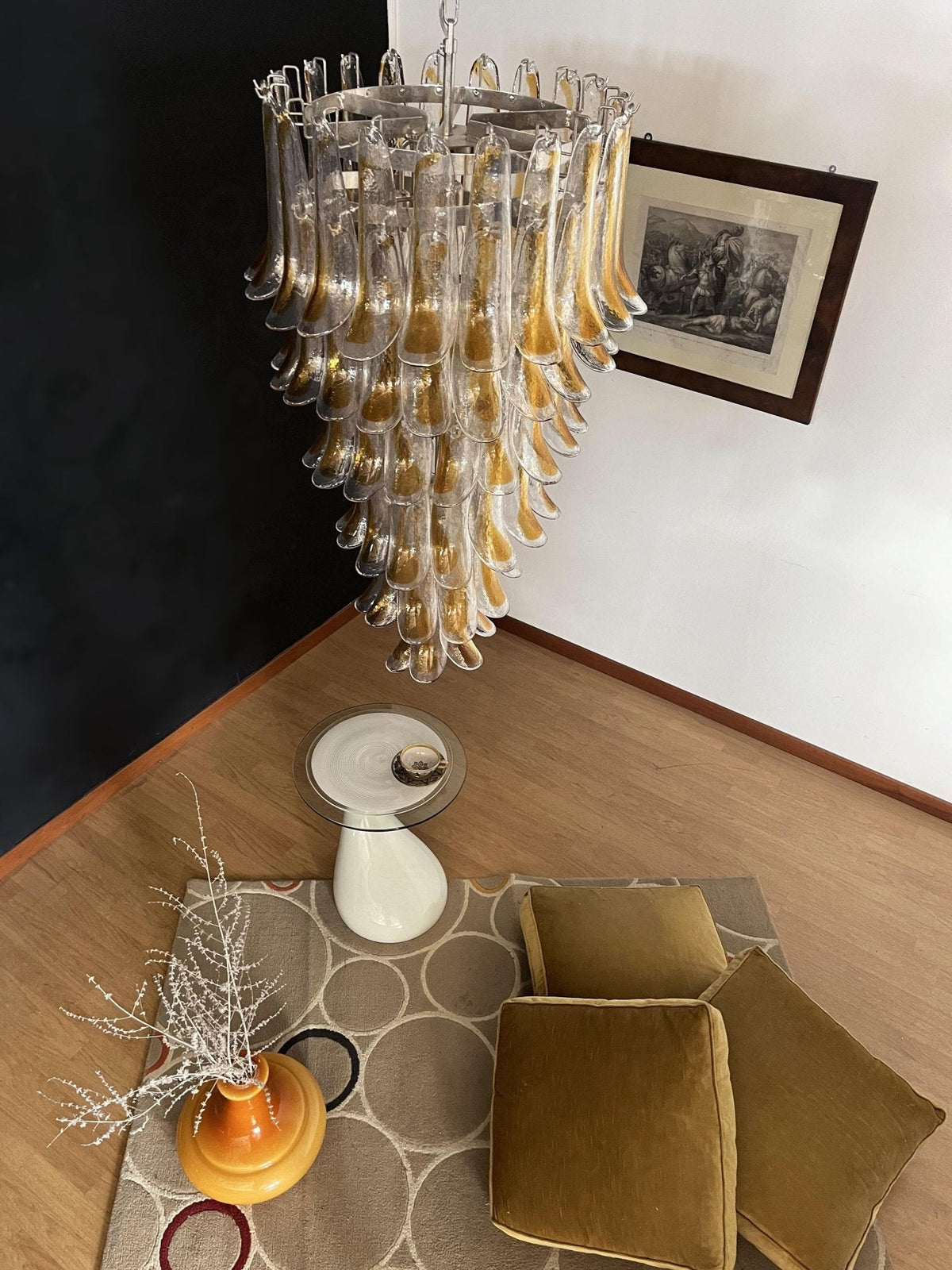 Haldelenora Glass Chandelier-Moonnatur