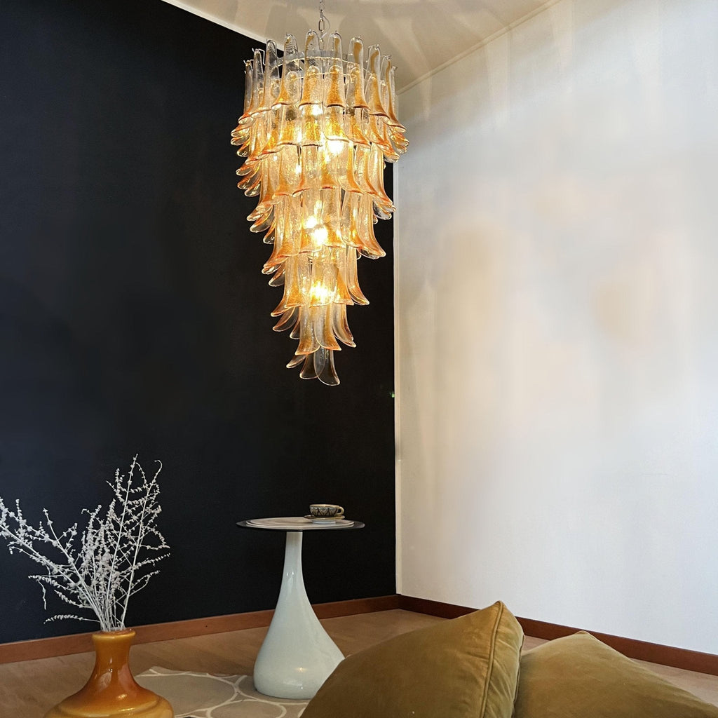 Haldelenora Glass Chandelier-Moonnatur