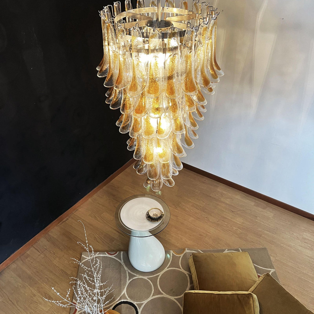 Haldelenora Glass Chandelier-Moonnatur