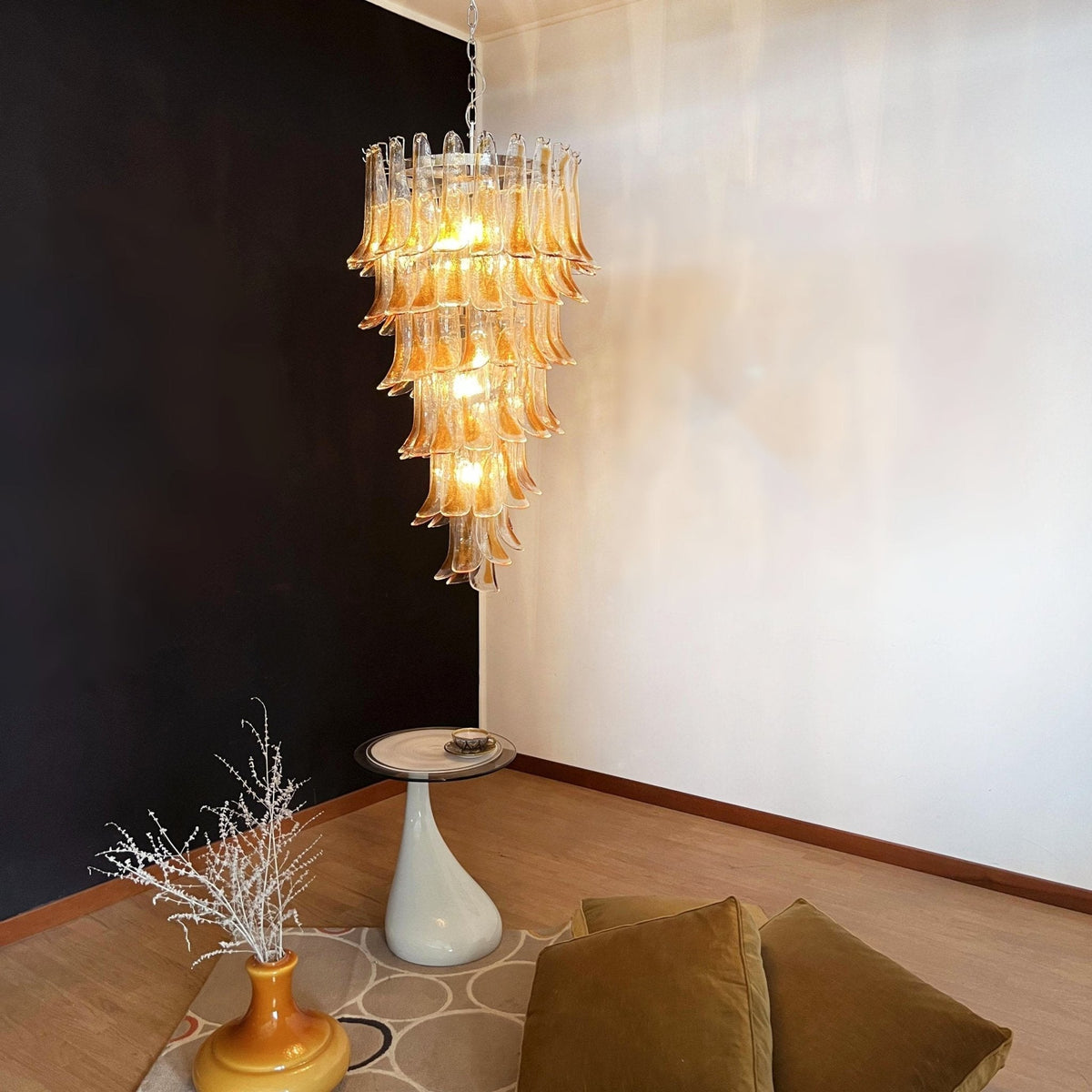 Haldelenora Glass Chandelier-Moonnatur