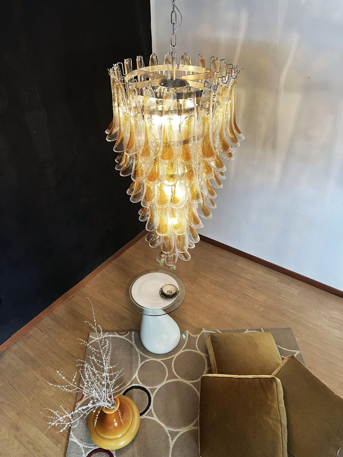 Haldelenora Glass Chandelier-Moonnatur