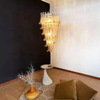 Haldelenora Glass Chandelier-Moonnatur