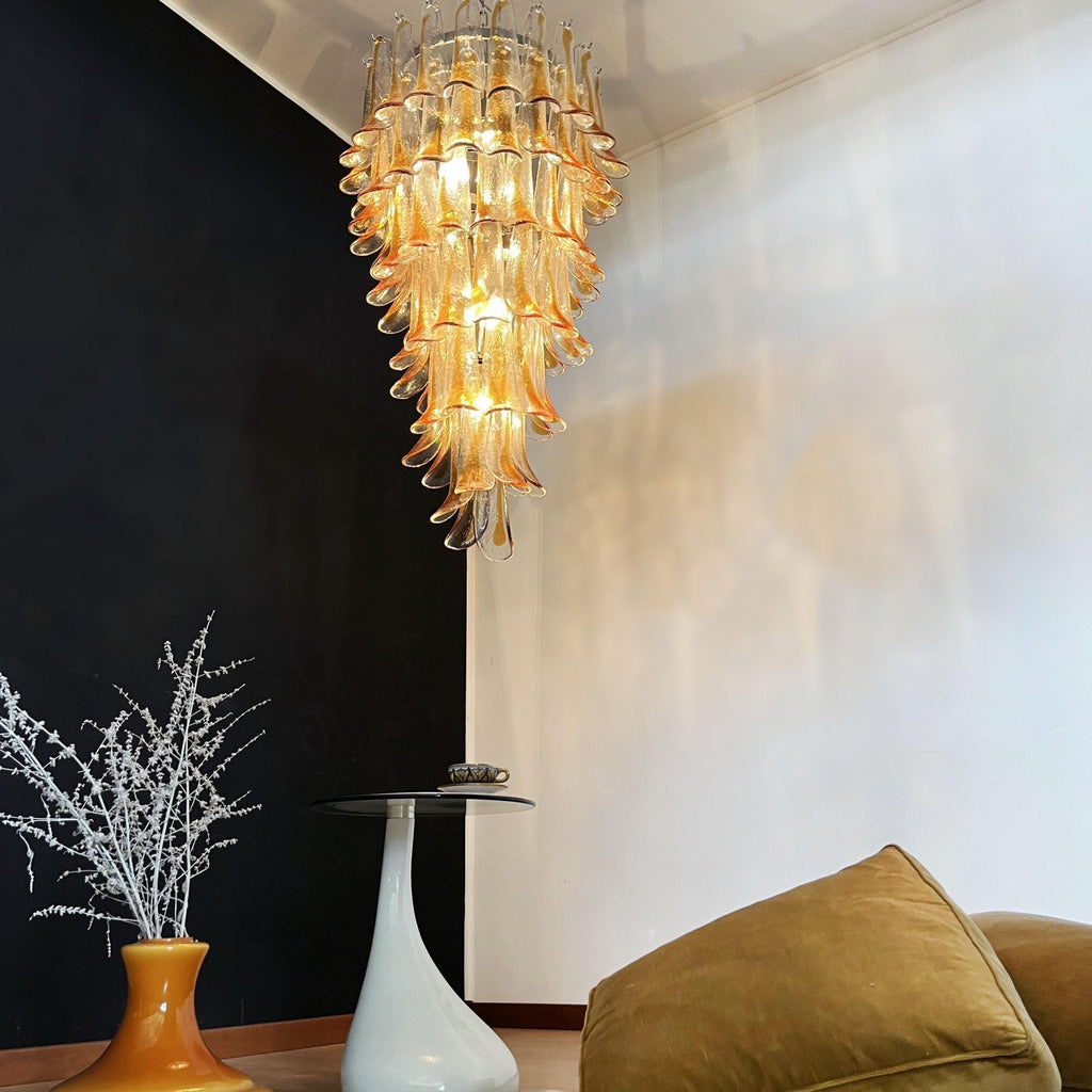 Haldelenora Glass Chandelier-Moonnatur