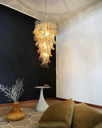 Haldelenora Glass Chandelier-Moonnatur