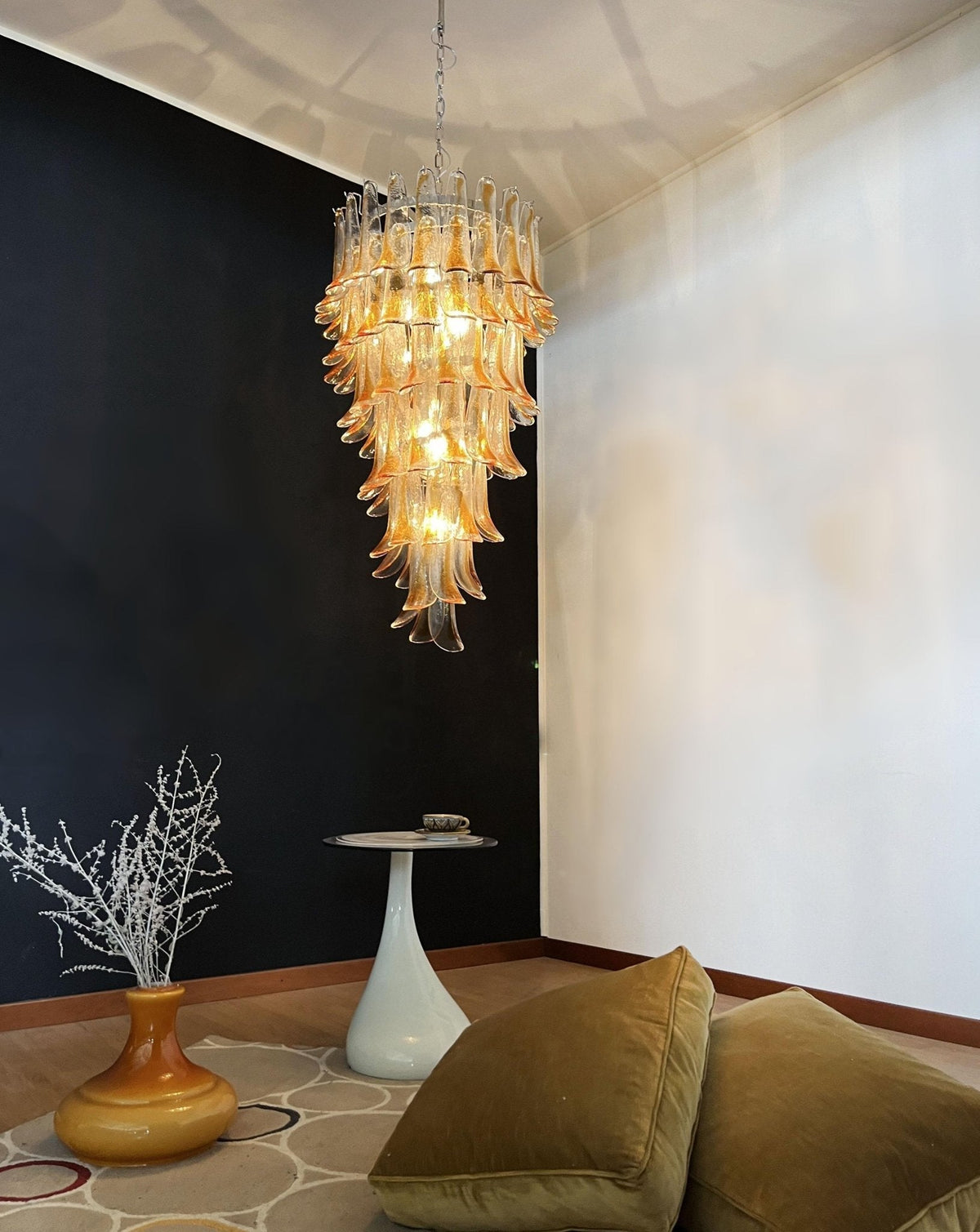 Haldelenora Glass Chandelier-Moonnatur