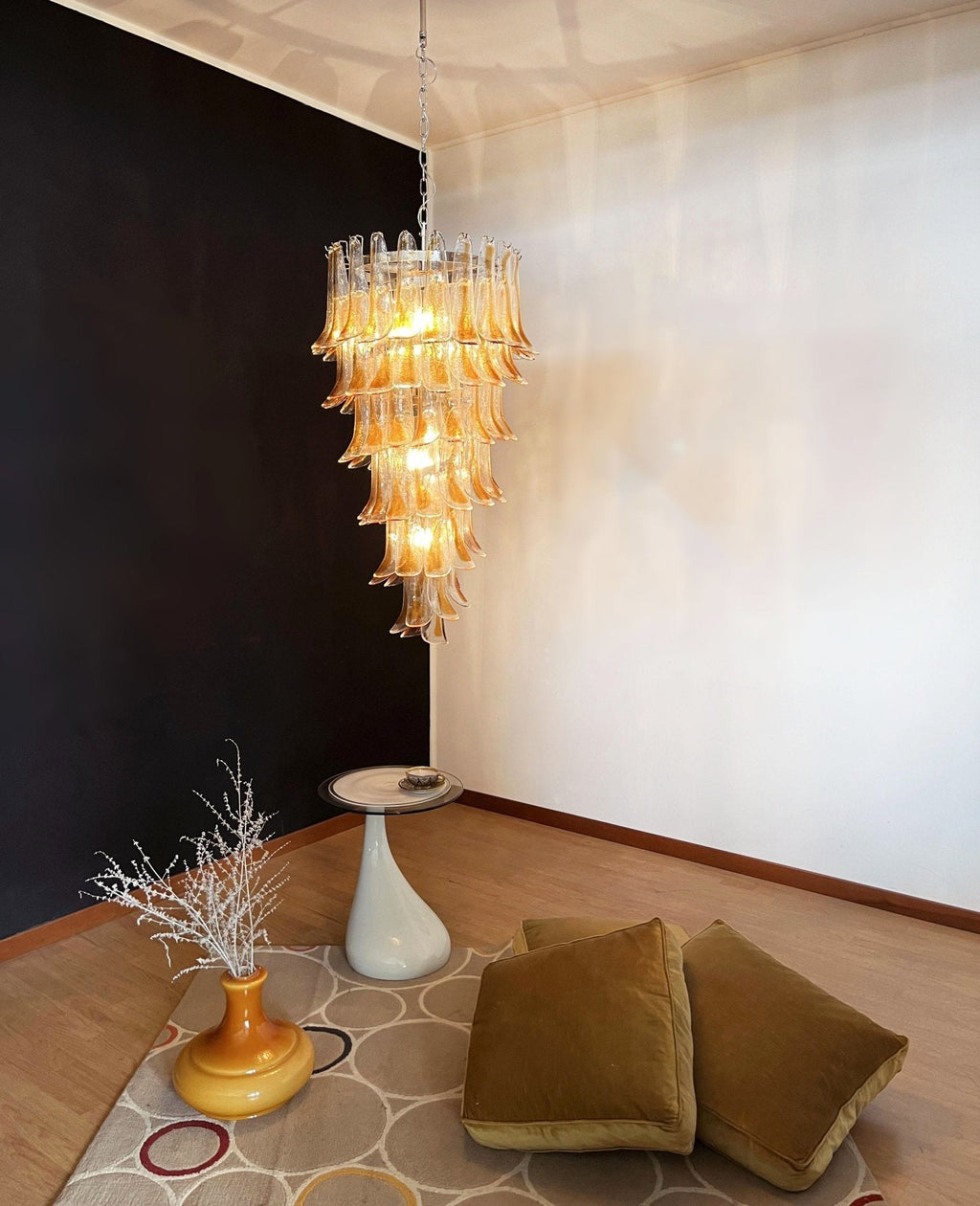 Haldelenora Glass Chandelier-Moonnatur