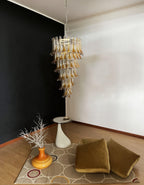 Haldelenora Glass Chandelier-Moonnatur
