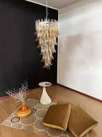 Haldelenora Glass Chandelier-Moonnatur