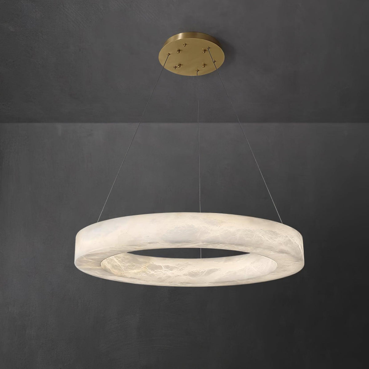 Oswenis Alabaster Pendant Light-Moonnatur