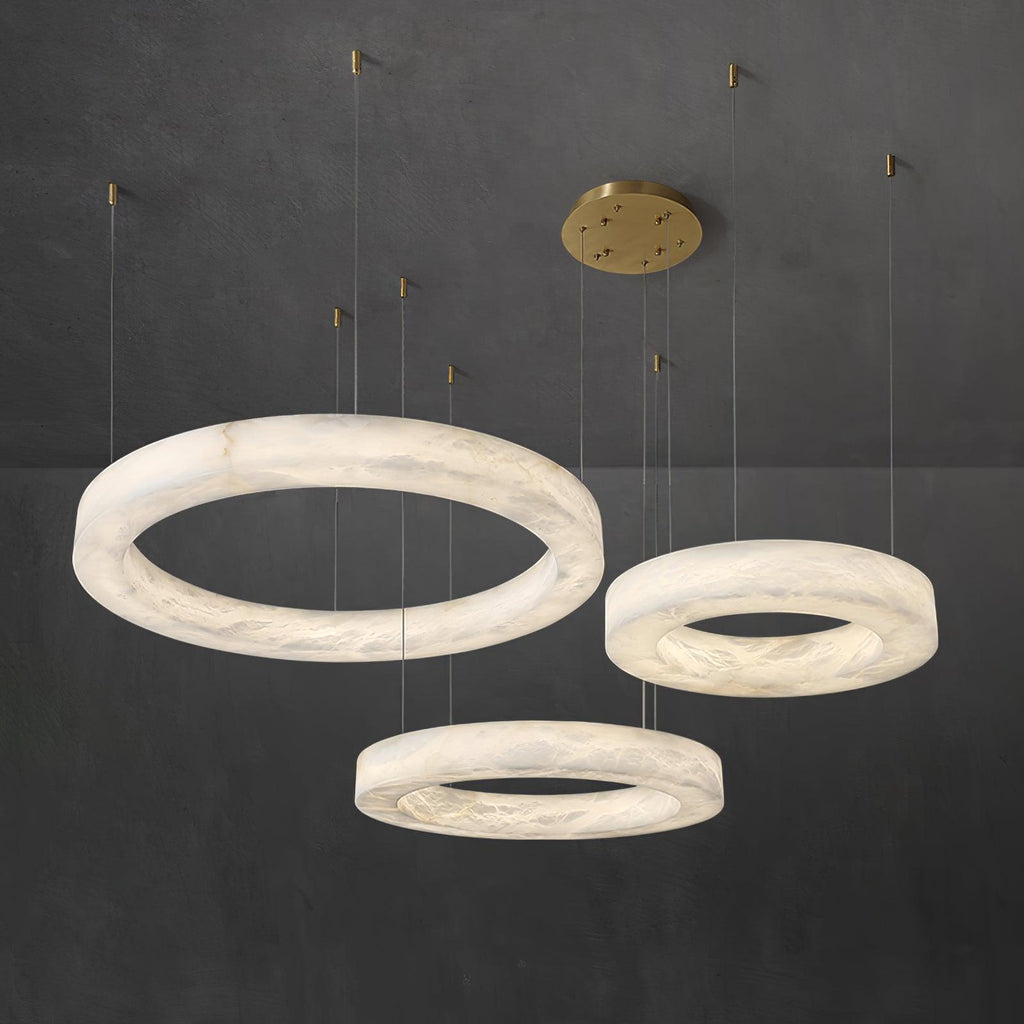 Oswenis Alabaster Pendant Light-Moonnatur