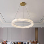 Oswenis Alabaster Pendant Light-Moonnatur