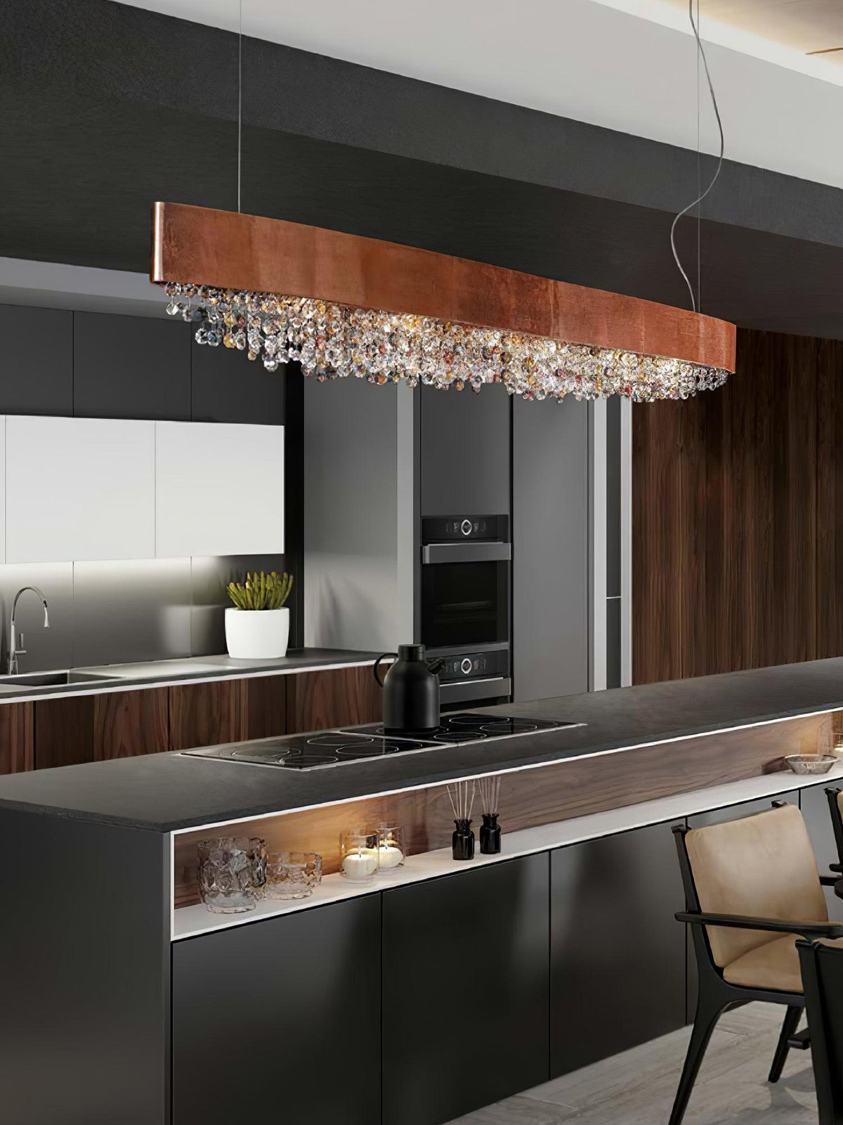Gioressa Crystal Pendant Light-Moonnatur