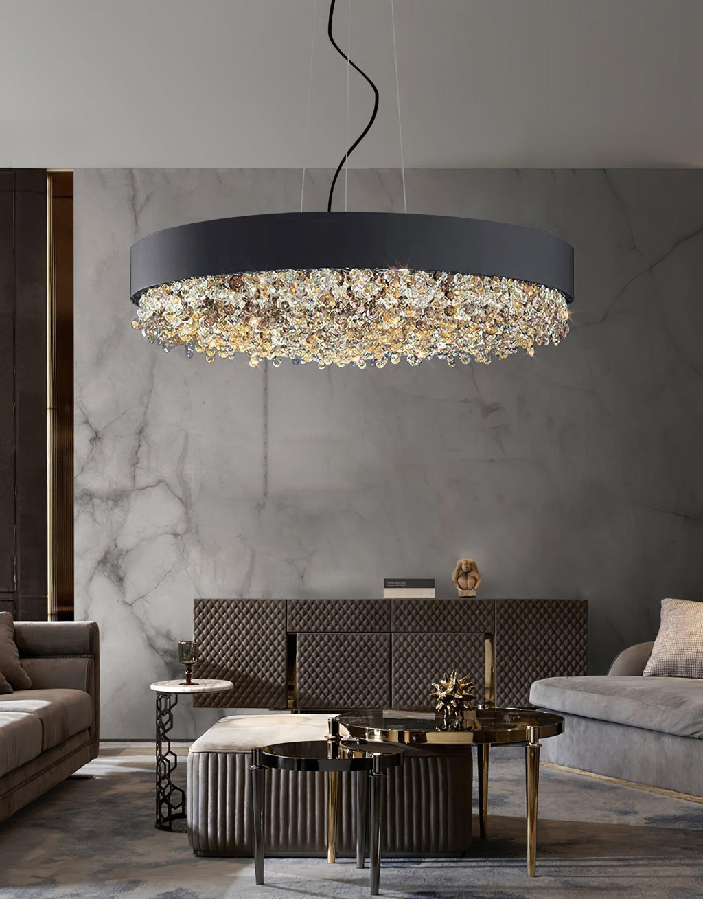 Gioressa Crystal Pendant Light-Moonnatur