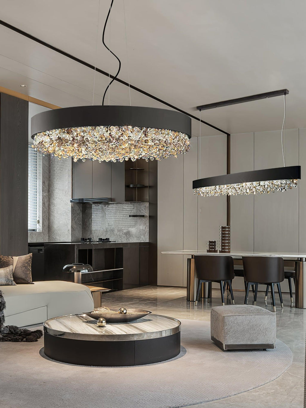 Gioressa Crystal Pendant Light-Moonnatur