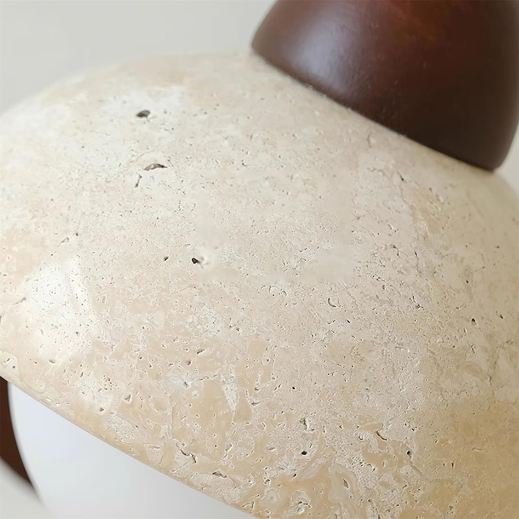 Lindelwren Travertine Wall Light-Moonnatur