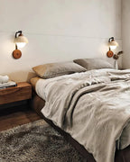 Lindelwren Travertine Wall Light-Moonnatur