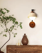 Lindelwren Travertine Wall Light-Moonnatur