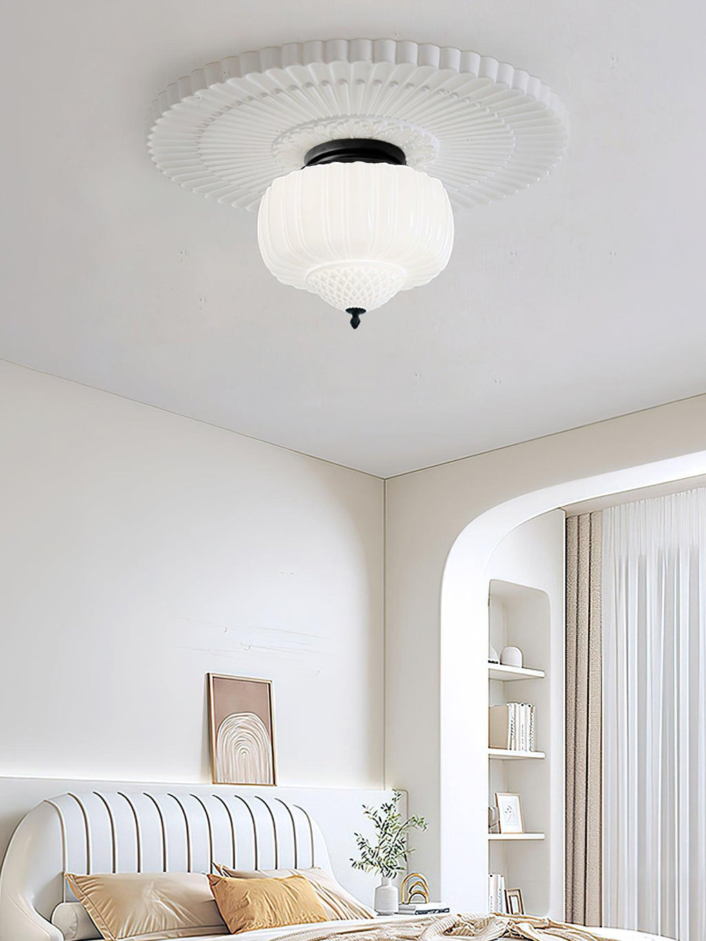 Clovermere Glass Ceiling Light-Moonnatur