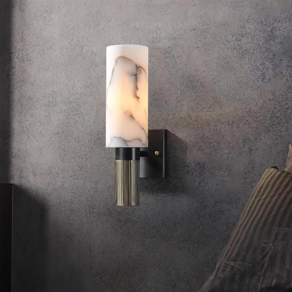 Torrenmere Alabaster Wall Light-Moonnatur
