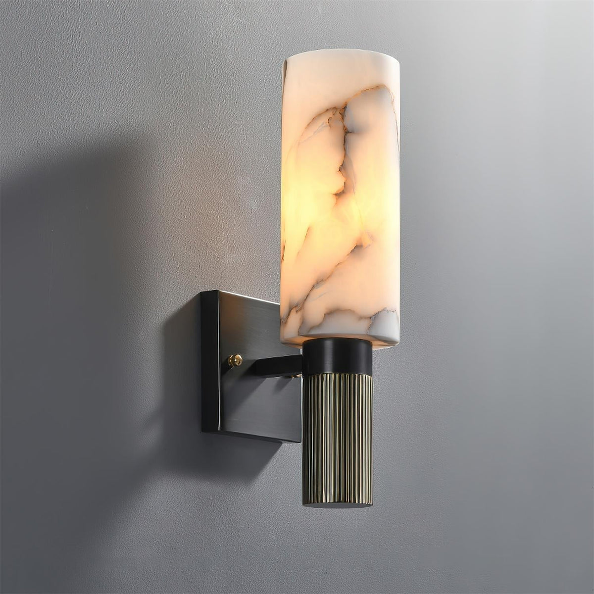 Torrenmere Alabaster Wall Light-Moonnatur