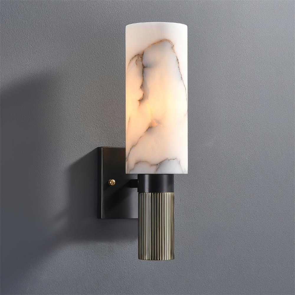 Torrenmere Alabaster Wall Light-Moonnatur