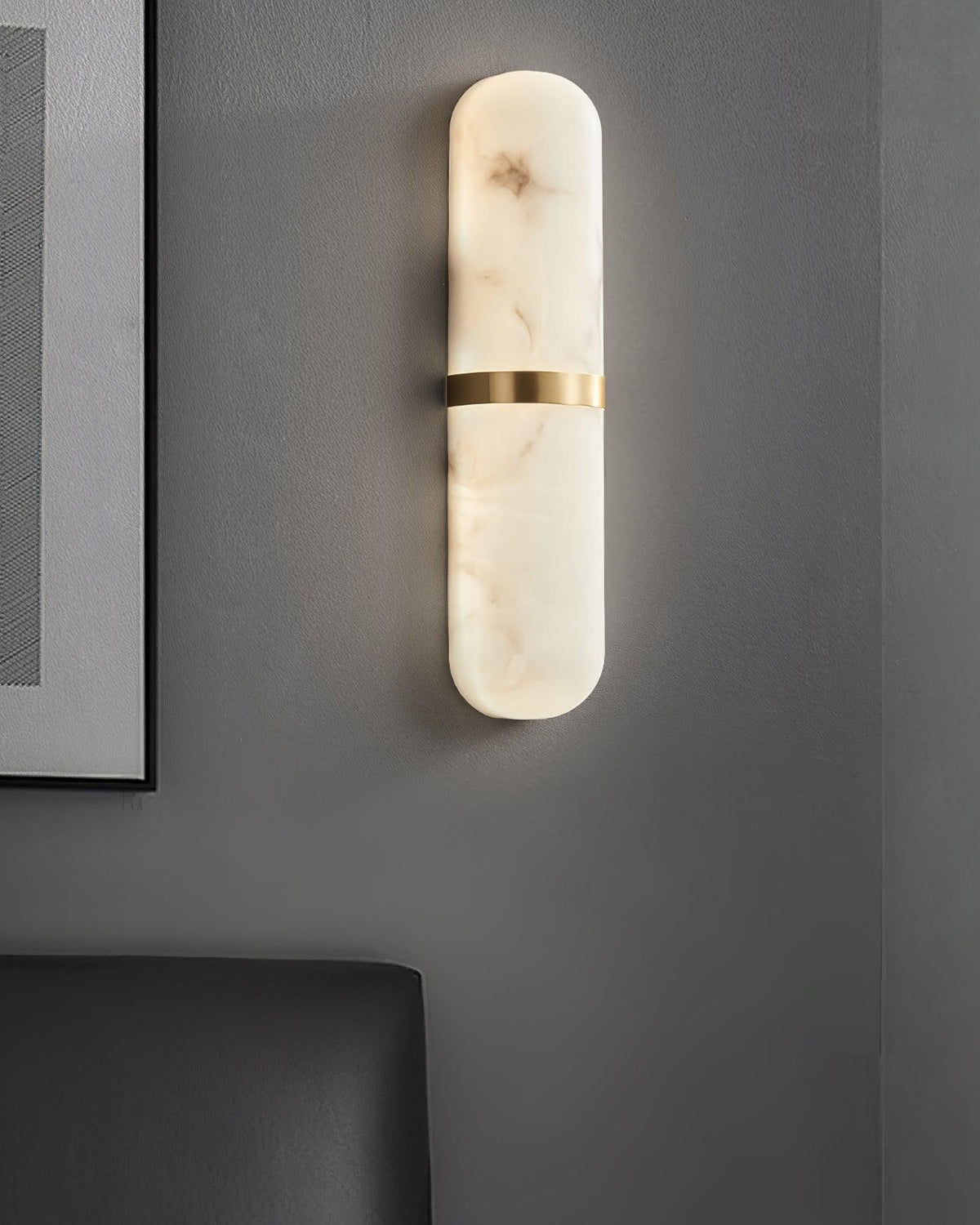 Mardeneth Alabaster Wall Light-Moonnatur
