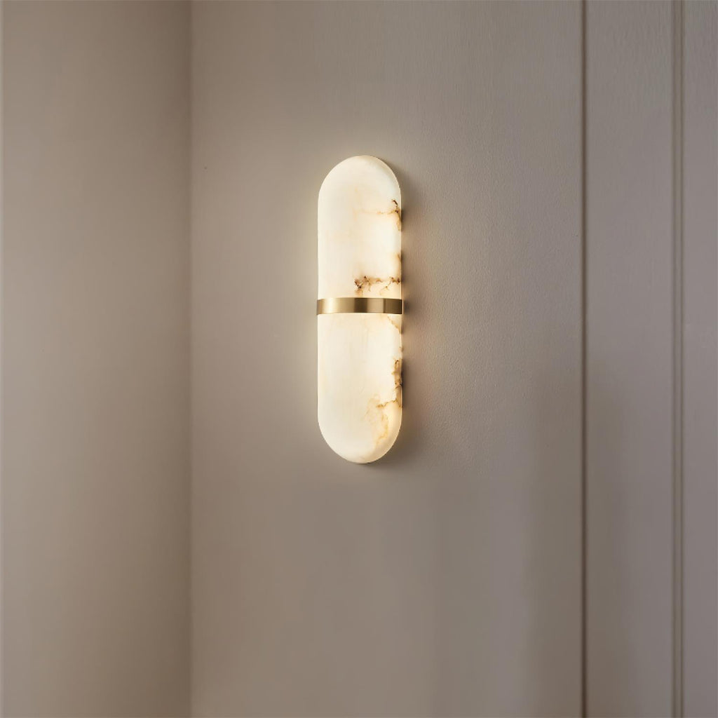Mardeneth Alabaster Wall Light-Moonnatur