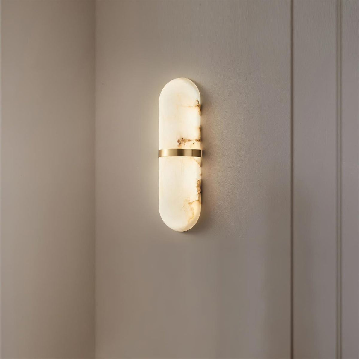 Mardeneth Alabaster Wall Light-Moonnatur