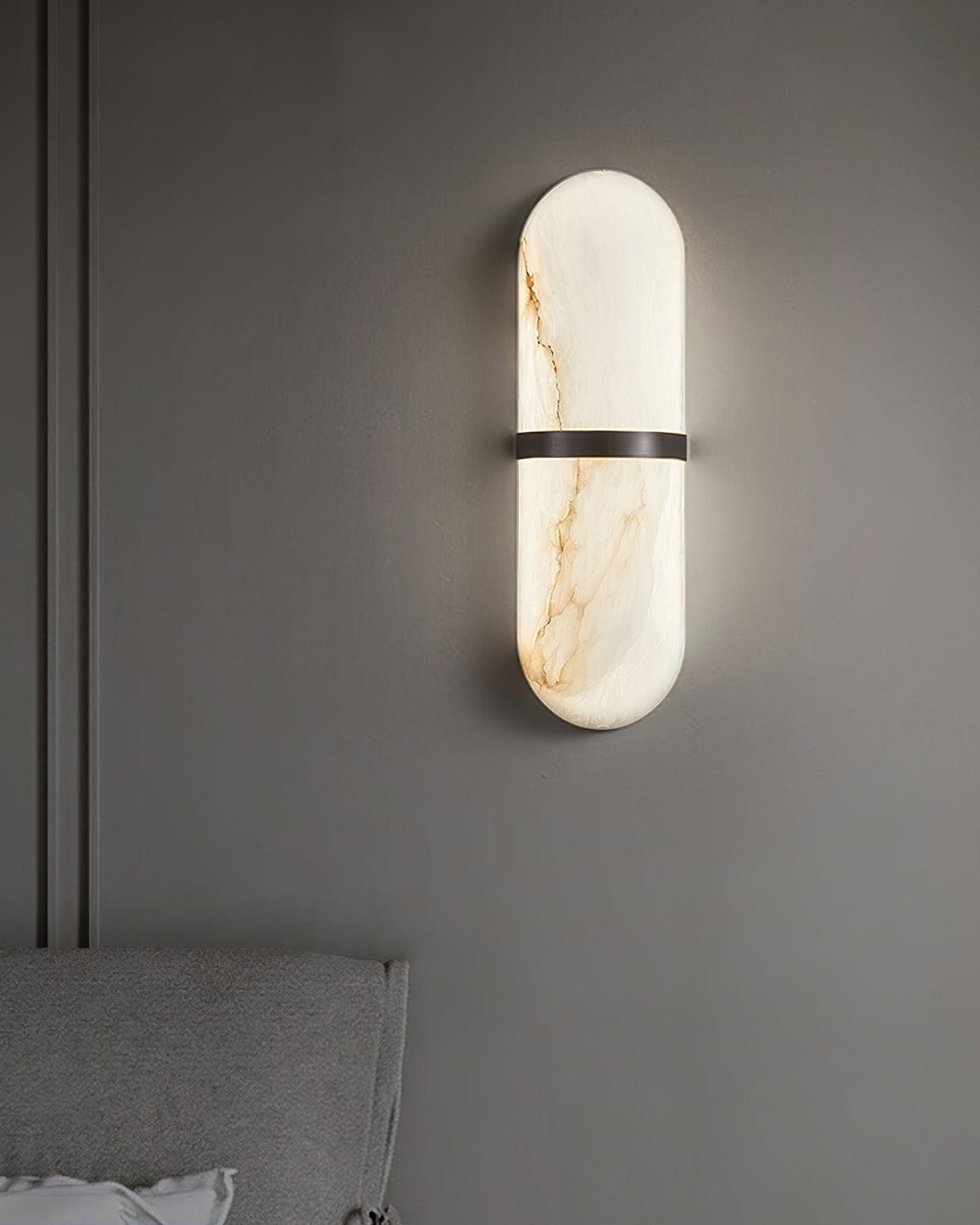 Mardeneth Alabaster Wall Light-Moonnatur